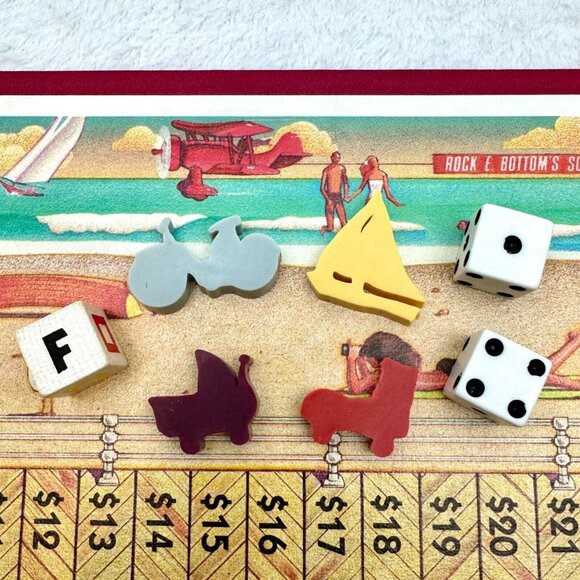 Vintage 1985 Advance To Boardwalk Board Game Parker Brothers 100% Complete - Picture 5 of 11